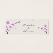 Spring Blossom Dank u Label Mini Visitekaartjes (Achterkant)