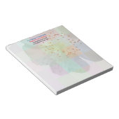 Spring Blossom Fine Art Kleurrijke geometrische Notitieblok (Schuin)