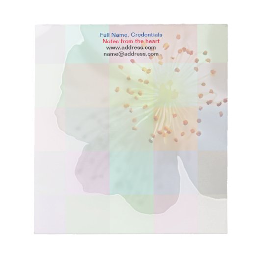 Spring Blossom Fine Art Kleurrijke geometrische Notitieblok (Voorkant)