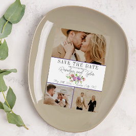 Spring Blossom Floral Paars peach Save the Date