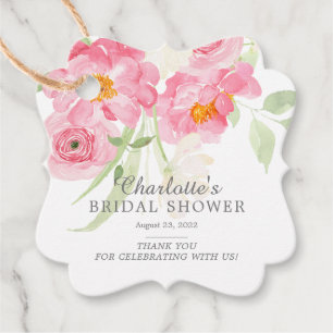 Spring Blossom Floral Vrijgezellenfeest Favor Tags Bedankjes Labels
