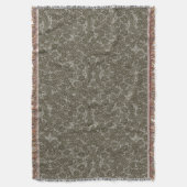 Spring Blossom, grijswaardenpatroon, bloempatroon Deken (Voorkant Verticaal)