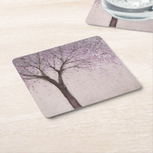 Spring Blossom II Kartonnen Onderzetters (Schuin)