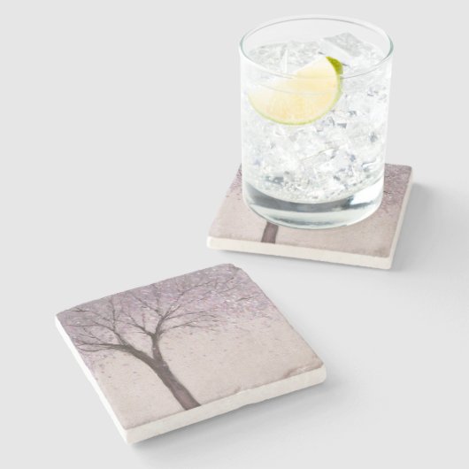 Spring Blossom II Stenen Onderzetter (Zijkant)