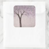 Spring Blossom II Vierkante Sticker (Tas)