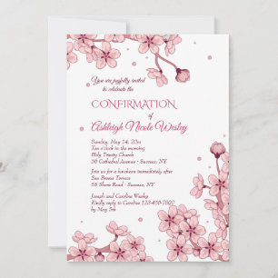 Spring Blossom Invitation Kaart