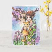 Spring Blossom Kaart (Gele Bloem)