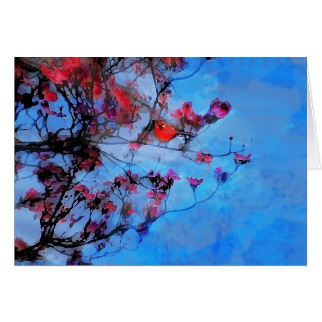 Spring blossom , kaart (Voorkant Horizontaal)