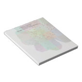 Spring Blossom Kleurrijke Geometrische Fine Art Notitieblok (Schuin)