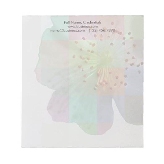 Spring Blossom Kleurrijke Geometrische Fine Art Notitieblok (Voorkant)