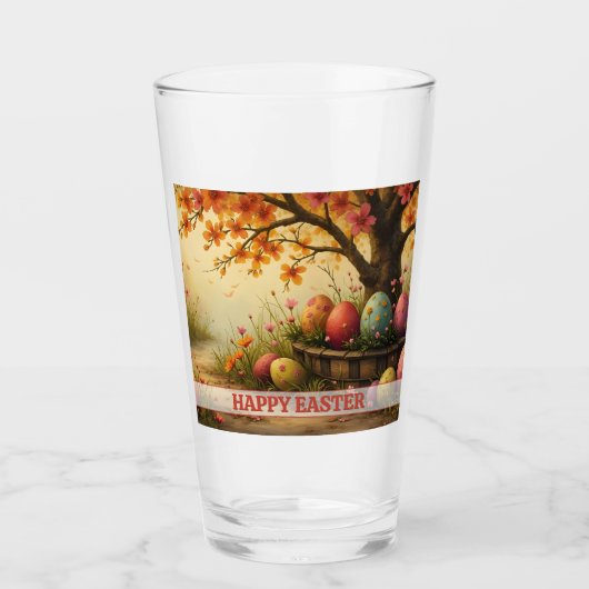 Spring Blossom Magic met paaseieren pracht Glas (Voorkant)