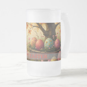 Spring Blossom Magic met paaseieren pracht Matglas Bierpul