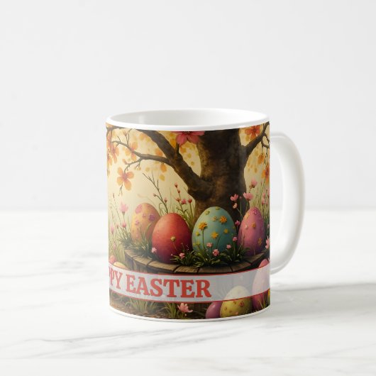 Spring Blossom Magic with Easter Egg Splendor Koffiemok (Voorkant rechts)
