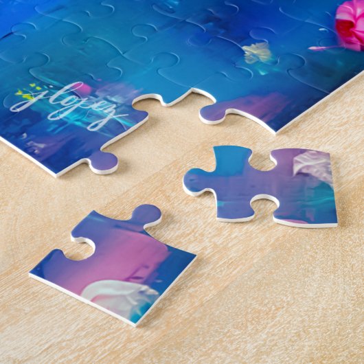Spring Blossom Mist Fine Art Puzzle Legpuzzel (Zijkant)