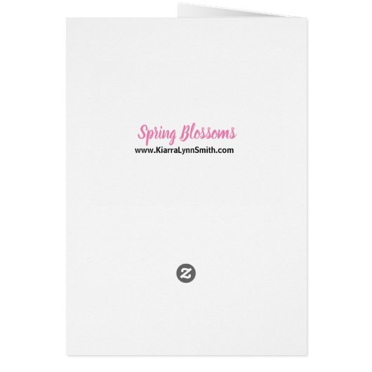 Spring Blossom Notecard (Achterkant)