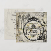 Spring Blossom onvoorwaardelijk Love Wedding Invit Kaart (Voorkant / Achterkant)