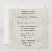 Spring Blossom onvoorwaardelijk Love Wedding Invit Kaart (Achterkant)