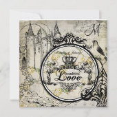 Spring Blossom onvoorwaardelijk Love Wedding Invit Kaart (Voorkant)