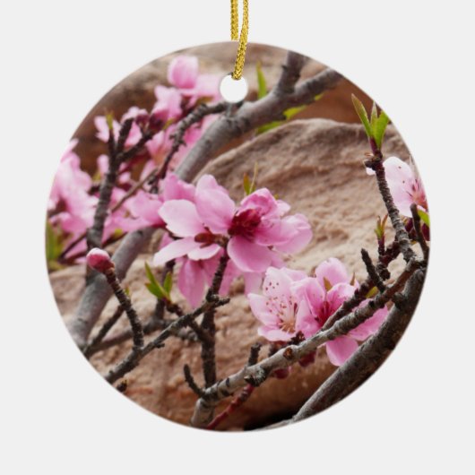 Spring Blossom op Zion Rocks Keramisch Ornament (Voorkant)