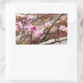 Spring Blossom op Zion Rocks Rechthoekige Sticker (Tas)
