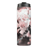 Spring Blossom Ornamental Illustration Pink Thermosbeker (Voorkant)