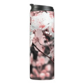Spring Blossom Ornamental Illustration Pink Thermosbeker (Geroteerd rechts)