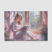 Spring Blossom Reader Romantische Bloemen Decoupag Tissuepapier (Voorkant)