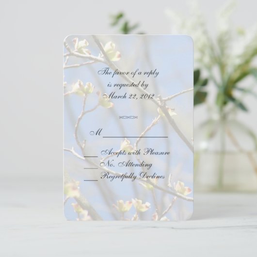 Spring Blossom RSVP (Staand voorkant)