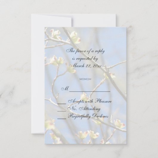 Spring Blossom RSVP Kaartje (Voorkant)