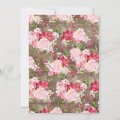 Spring Blossom Rustic Floral Bevestiging Kaart (Achterkant)