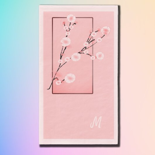 Spring Blossom - Sakura-monogrammed Servet
