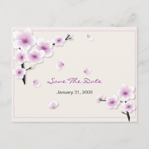 Spring Blossom Save the Date Wedding Aankondiging