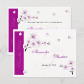 Spring Blossom Save the Date Wedding Aankondiging (Voorkant / Achterkant)