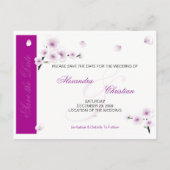 Spring Blossom Save the Date Wedding Aankondiging (Achterkant)