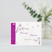 Spring Blossom Save the Date Wedding Aankondiging (Staand voorkant)