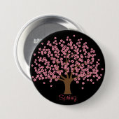 Spring Blossom Tree Button (Voorkant /achterkant)