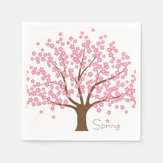 Spring Blossom Tree Servetten (Voorkant)