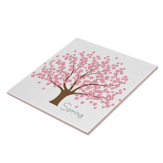 Spring Blossom Tree Tegeltje (Zijkant)