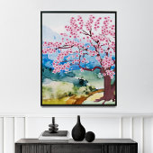 Spring Blossom Wall Art Canvas