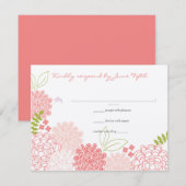 Spring Blossom Weddenschap RSVP Kaartje (Voorkant / Achterkant)