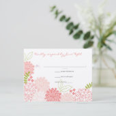 Spring Blossom Weddenschap RSVP Kaartje (Staand voorkant)