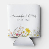 Spring Blossom Wedding Can Coolers (Achterkant)
