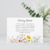 Spring Blossom Wedding Enclosure Cards Informatiekaartje (Staand voorkant)