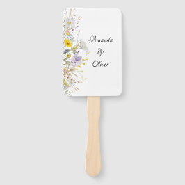 Spring Blossom Wedding Program Hand Fans Handwaaier