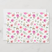 Spring Blossoms Bloemen Volledige Foto Gouden Gebo Aankondiging (Achterkant)