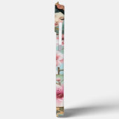 Spring Blossoms Decoupage Vogels Goud Roze Aqua Case-Mate iPhone Case (Achterkant / Links)