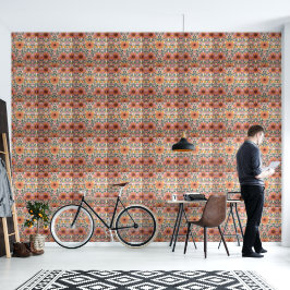 Spring Blossoms Floral Patroon Gordijn & Behang