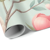 Spring Blossoms in Robin's Egg Blue Cadeaupapier (Rol Hoek)