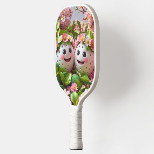 Spring Blossoms Pickleball – Verse en Bloemen Padd Pickleball Paddle (Links)