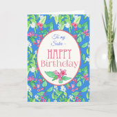 Spring Blossoms Verjaardag Kaart voor Zuster (Voorkant)